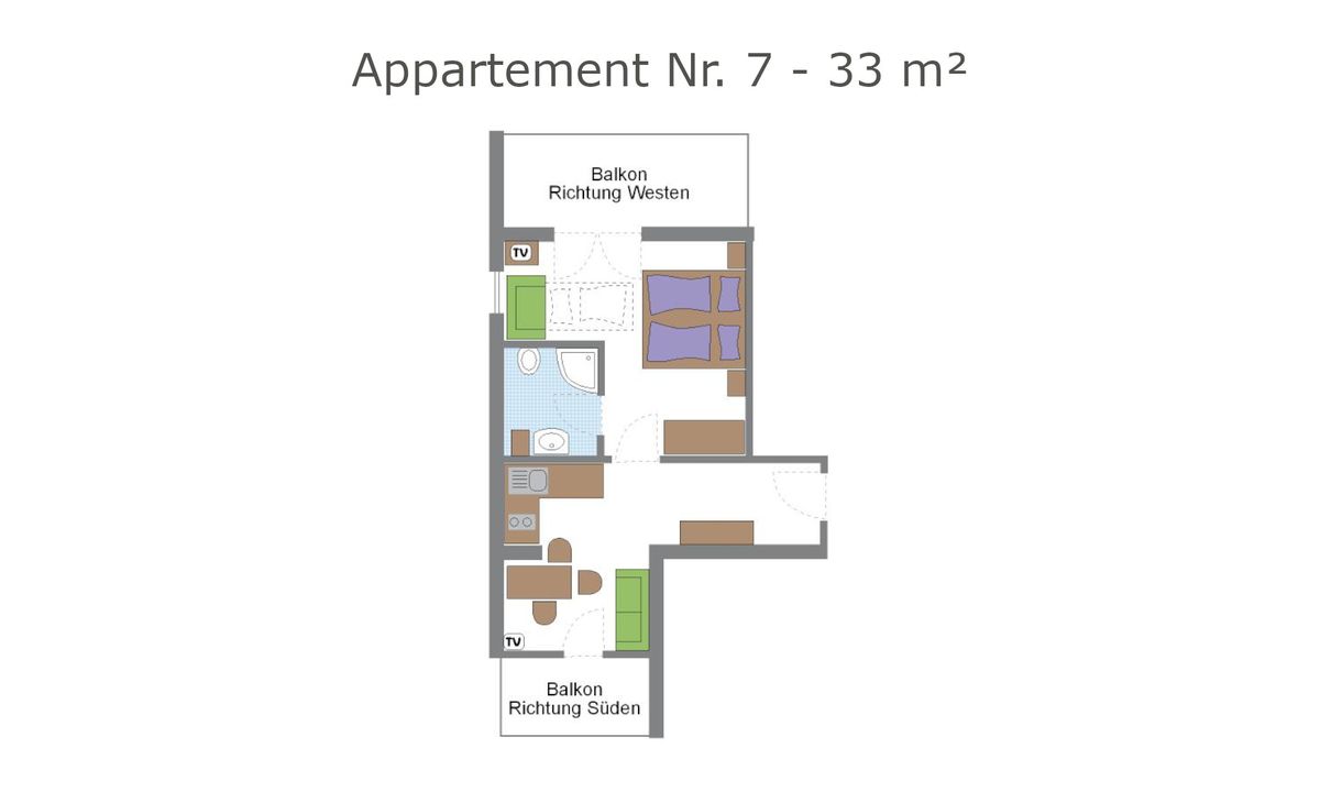 Grundriss Ferienwohnung A Wieserhof Andrian
